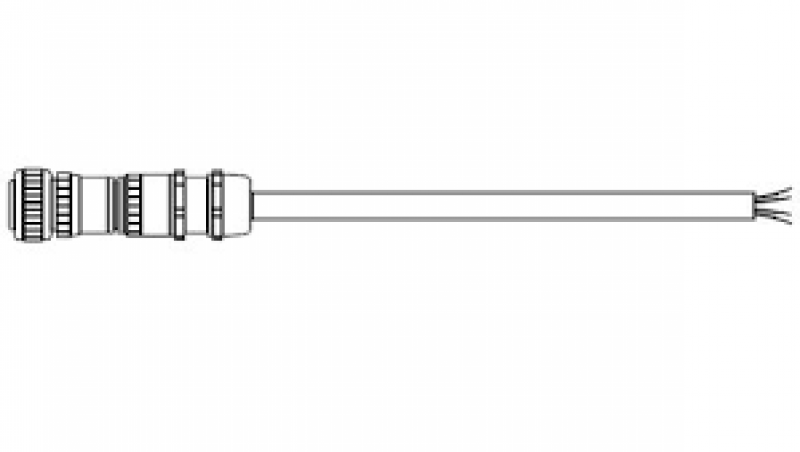 Кабель  4 x 4мм - Desina - для силовых цепей, 2м  PCS040N-02.0-0C4 