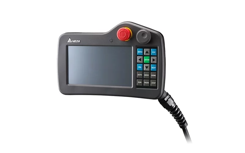 DOP-H07S425 Универс. выносной пульт упр. с сенсорной панелью, 7" TFT дисплей (800х480 пикс.), 65536 цв., LED подсветка, 128MB Flash, слот для SD карты, RS-422/RS-485, USB, RTC, защита всего корпуса IP55, кнопка аварийного стопа, встр. кабель 5 м